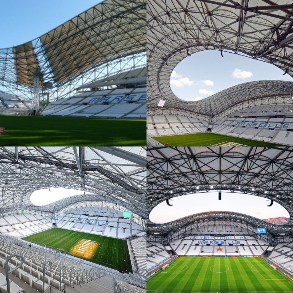 Velodrome được lắp đặt mái che dạng lượn sóng đặc trưng cho EURO 2016.